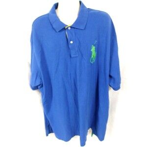 Polo Ralph Lauren Rugby Shirt Men's Navy Blue Big Pony #3 Size 4XB